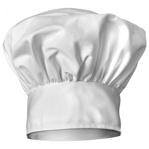 White Mushroom Chef Hat w/ Velcro Closure